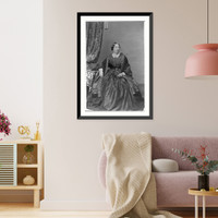 Historic Framed Print, [Unidentified woman, presumably nurse during Civil War],  17-7/8" x 21-7/8"