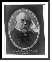 Historic Framed Print, [Robert Koch, 1843-1910, bust portrait],  17-7/8" x 21-7/8"