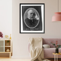 Historic Framed Print, [Robert Koch, 1843-1910, bust portrait],  17-7/8" x 21-7/8"