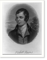 Robert Burns, 1759-1796, head-and-shoulders portrait, Historic Print