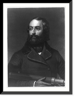 Elisha Kent Kane, head-and-shoulders portrait, holding spyglass, Historic Print