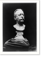 John Russell Young, 1841-1899, sculpture bust, facing right, Antique Poster