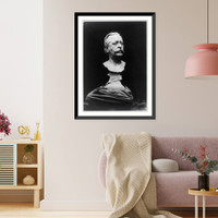 John Russell Young, 1841-1899, sculpture bust, facing right, Antique Poster