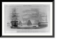 Historic Framed Print, The navy-yard at Norfolk, Va.,  17-7/8" x 21-7/8"