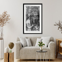 Historic Framed Print, The bird cage,  17-7/8" x 21-7/8"