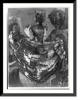 Historic Framed Print, Via crucis #8.Ernest Freed '51.,  17-7/8" x 21-7/8"