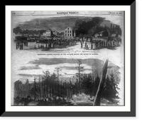 Sanderson, Florida, occupied by our advance before the battle of Olustee. Classic, Antique Print