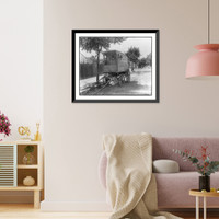 Mo.. St. Louis - Ice wagon parked in shade, Antique Poster