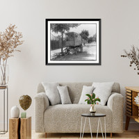 Mo.. St. Louis - Ice wagon parked in shade, Antique Poster