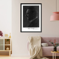 Alfred Binet, 1857-1911, bust portrait, left profile Classic, Vintage Wall Art