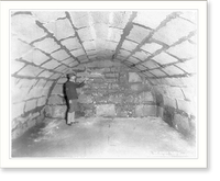 The famous dungeon. St. Augustine, Fla. Fort Marion 1756, Antique Poster