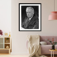 Charles Edward Russell, 1860-1941, head-and-shoulders portrait, facing left, Vintage Print