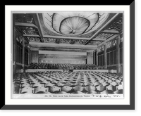 Theater designed by Henry van de Velde in Cologne, Germany: interior, from stage Classic, Historic Reproduction