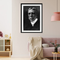 Historic Framed Print, [Arthur T. Hadley, 1856-1930, bust portrait, facing right],  17-7/8" x 21-7/8"