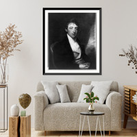 Historic Framed Print, [Lord Erskine, half-length portrait, seated, facing right],  17-7/8" x 21-7/8"