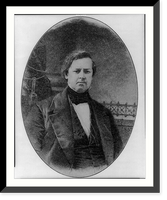 Historic Framed Print, [Oval portrait of Larimer, head and shoulders, facing right; 1859],  17-7/8" x 21-7/8"