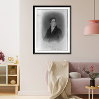 Historic Framed Print, [Alexander Hill Everett, 1790-1847, half, facing slightly right],  17-7/8" x 21-7/8"