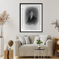 Historic Framed Print, [Alexander Hill Everett, 1790-1847, half, facing slightly right],  17-7/8" x 21-7/8"