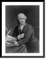 Historic Framed Print, [David Garrick, 1717-1779, half-length portrait, seated, facing front],  17-7/8" x 21-7/8"