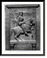 Hannibal, 247-183 B.C., full-length portrait, holding sword, bas-relief panel in Bologna, Church of S. Giacomo Maggiore Classic, Historic Print