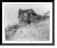 House on hill overlooking San Francisco Bay, built by Jack London; in which he wrote Call of the wild"" Classic, Historic Print