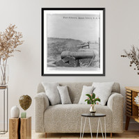 Fort Johnson, James Island, S.C., showing the face towards the channel, Antique Wall Art