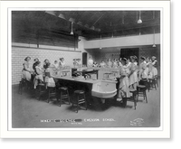 Domestic Science class Emerson School, Gary, Indiana, Antique Poster