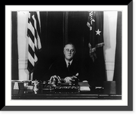 Franklin D. Roosevelt, head and shoulders, seated at desk, facing front Classic, Antique Poster