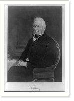 Historic Framed Print, [Louis Adolphe Thiers, 1797-1877, three-quarter length portrait, seated, facing left],  17-7/8" x 21-7/8"