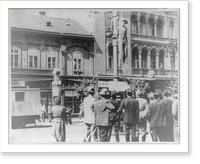 Public hanging of a Serbian martyr in a public square in Belgrade"", Vintage Poster