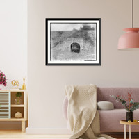 Railroad culvert overpass, Lexington, Va. Classic, Historic Print
