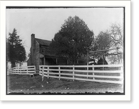 Historic Framed Print, [Back of frame house, Lexington, Va.],  17-7/8" x 21-7/8"