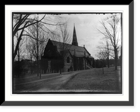 Church on campus, W&L Univ., Lexington, Va, Vintage Poster