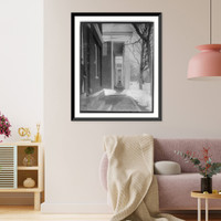 Looking down colonnade, W&L Univ., Lexington, Va, Historic Print