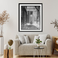 Looking down colonnade, W&L Univ., Lexington, Va, Historic Print