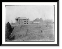 Reid Hall under construction, W&L Univ., Lexington, Va, Vintage Wall Art