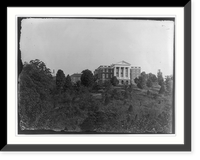 Reid Hall - full frontal view in summer, W&L Univ., Lexington, Va, Historic Print