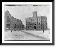 Historic Framed Print, [Inside barracks - showing F.H. Smith Hall, V.M.I., Lexington, Va.],  17-7/8" x 21-7/8"