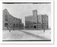 Historic Framed Print, [Inside barracks - showing F.H. Smith Hall, V.M.I., Lexington, Va.],  17-7/8" x 21-7/8"