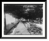 Laying brick wall around parade ground, V.M.I., Lexington, Va, Vintage Print