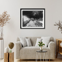 Laying brick wall around parade ground, V.M.I., Lexington, Va, Vintage Print