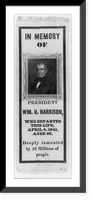 William H. Harrison, bust, facing left - In memory of Pres. Wm. H. Harrison, who departed this life, April 4, 1841, aged 68, deeply lamented by 16 millions of people, Vintage Print