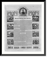 Vignettes in the life of General William Henry Harrison, printed in German Classic, Antique Wall Art