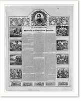 Vignettes in the life of General William Henry Harrison, printed in German Classic, Antique Wall Art