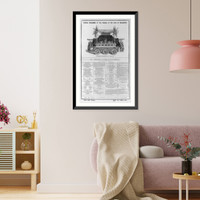 Historic Framed Print, Official programme of the funeral of the Duke of Wellington,  17-7/8" x 21-7/8"