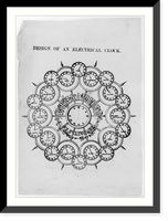Design of an electrical clock of Souire Lander & Co. - advertisement Classic, Antique Wall Art