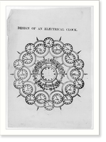 Design of an electrical clock of Souire Lander & Co. - advertisement Classic, Antique Wall Art
