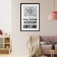 By Royal Letters Patent. Herts and Sons' Classic, Vintage Print
