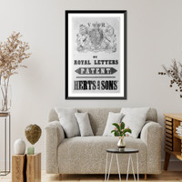 By Royal Letters Patent. Herts and Sons' Classic, Vintage Print