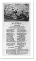 Vintage Americana Print - Royal address of Cadwallader ap-Tudor